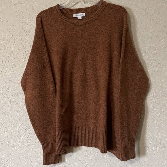 Treasure & Bond Sweaters - Treasure & Bond Rust & Black heathered pullover sweater, Size L